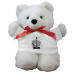 Swan Pen and Ink Teddy Bear by NANCE